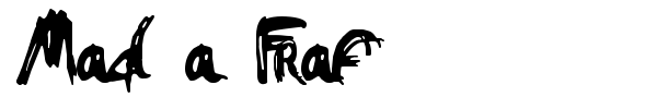 Mad a Fraf font