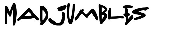 Madjumbles font