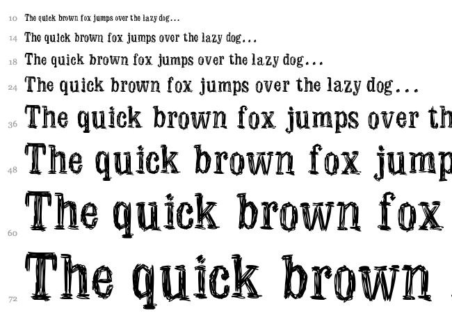 Manero font waterfall