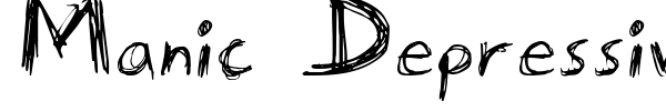 Manic Depressive font