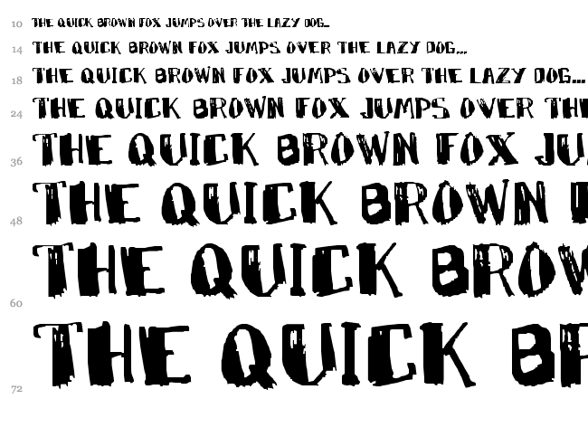 Marky Marker font waterfall