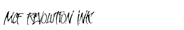 MCF Revolution Ink font