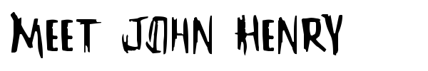 Meet John Henry font