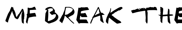 Mf Break The Rules font