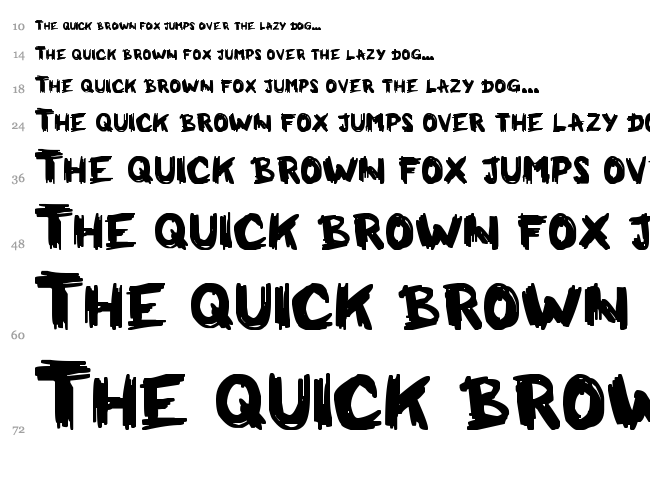 Milkman Conspiracy font waterfall