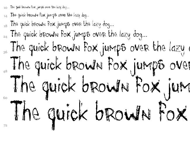  font waterfall