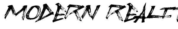 Modern Reality font