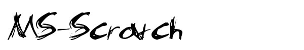 MS-Scratch font