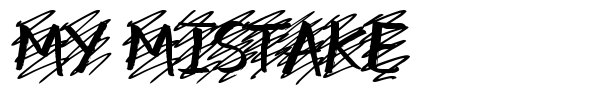 My Mistake font