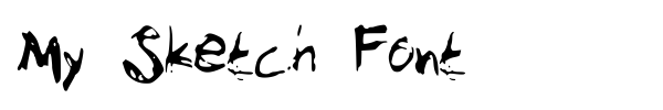 My Sketch Font font