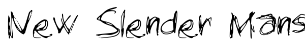 New Slender Mans Writing font