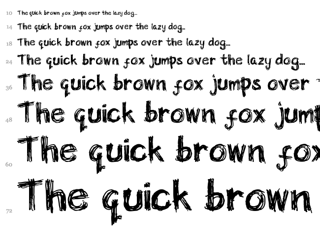 Niere font waterfall