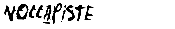 Nollapiste font