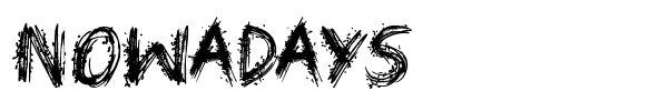 Nowadays font