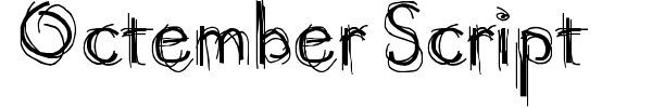 Octember Script font