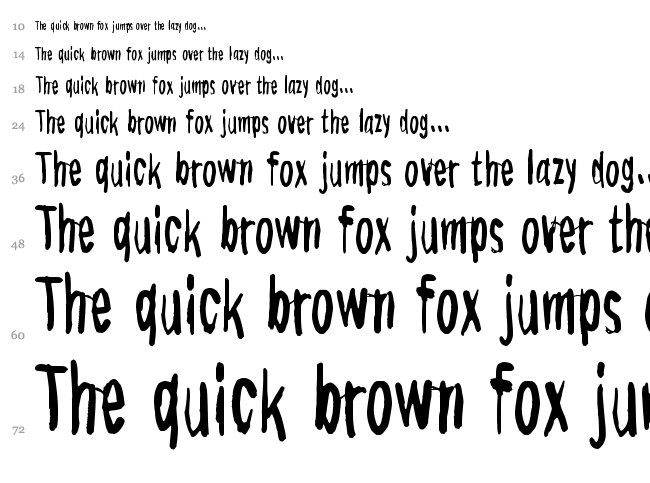 Overdose font waterfall