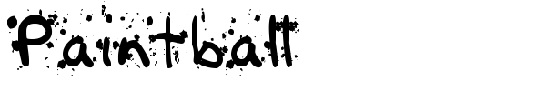 Paintball font