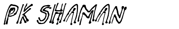 PK Shaman font