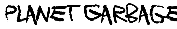 Planet Garbage font