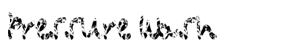 Pressure Wash font