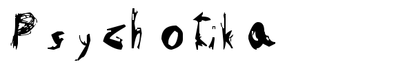 Psychotika font