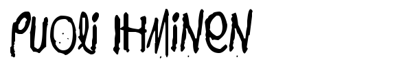 Puoli Ihminen font