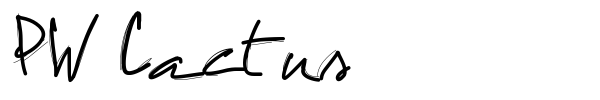 PW Cactus font