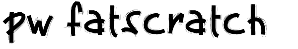 PW Fatscratch font