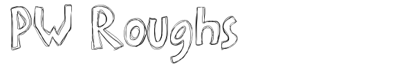 PW Roughs font