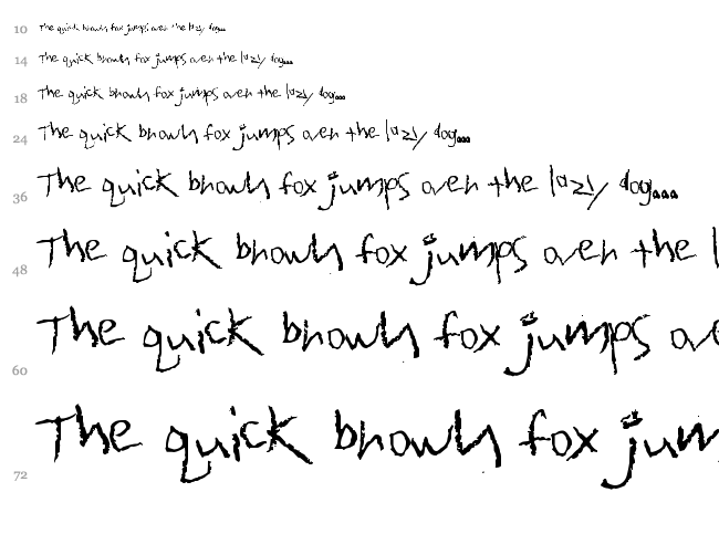 Quarter Oz. To Freedom font waterfall