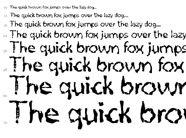 Quo Vadis Quasimodo font waterfall