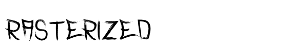 Rasterized font preview