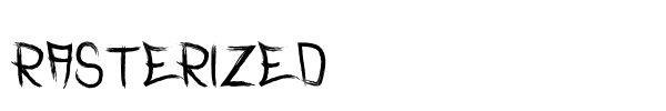 Rasterized font preview