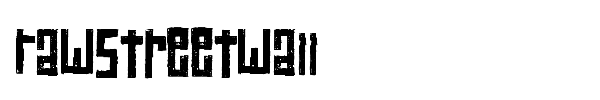 RawStreetWall font preview