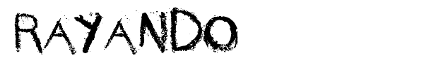 Rayando font