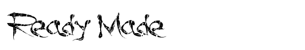 Ready Made font
