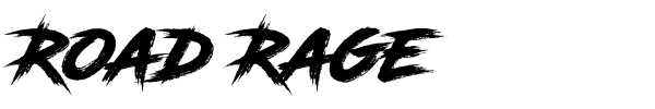 Road Rage font