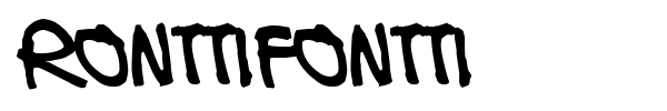 Ronttifontti font
