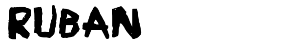 Ruban font