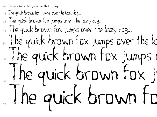 Savage font waterfall