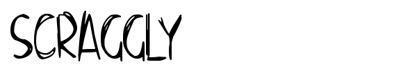 Scraggly font