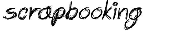 Scrapbooking font