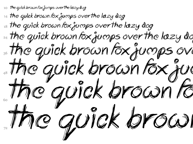 Scrapbooking font waterfall