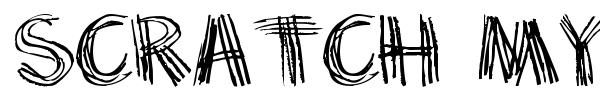 Scratch my back font