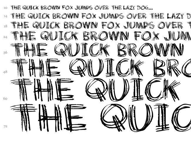 Scratch my back font waterfall