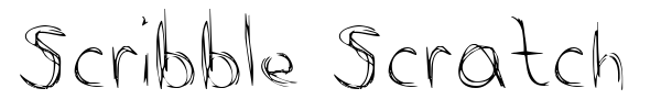 Scribble Scratch font