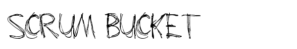 Scrum Bucket font