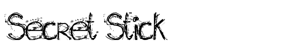 Secret Stick font