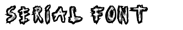 Serial Font font