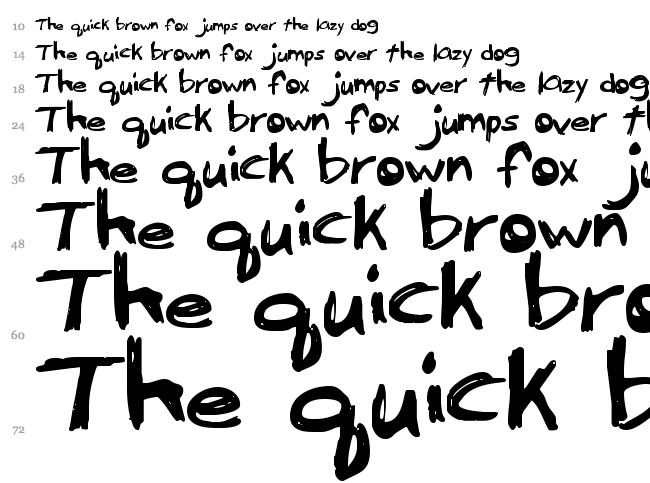 Serpico font waterfall